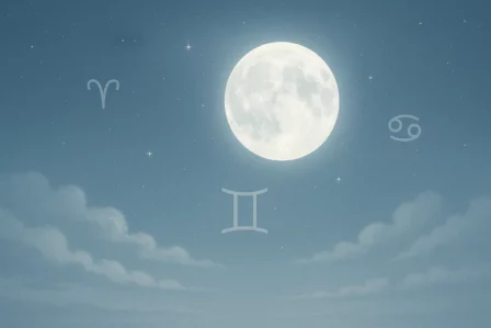 Pleine lune du 5 décembre 2025 dans le ciel nocturne